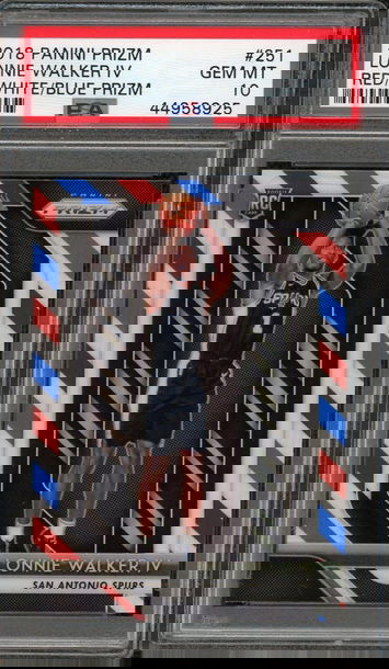 Lonnie Walker IV 2019 Panini Red/White/Blue Prizm PSA 10