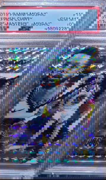 2019 Mosaic Stephen Curry Stare Masters-Mosaic 15 PSA 10 Gem-Mint