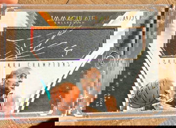 2014-15 Panini Immaculate Collection Tony Parker NBA Champions Auto /75