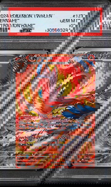 2024 Pokemon Twilight Masquerade Illustration Rare Infernape #173 PSA 10