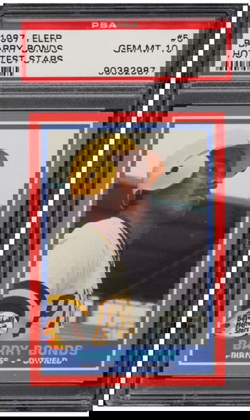 1987 Fleer Hottest Stars Barry Bonds ROOKIE #5 PSA 10 GEM MINT