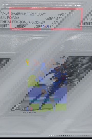Paul Pogba 2014 Panini World Cup Platinum Sticker PSA 10 POP 1