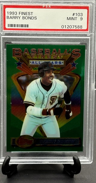 1993 Topps Finest Barry Bonds #103  PSA 9