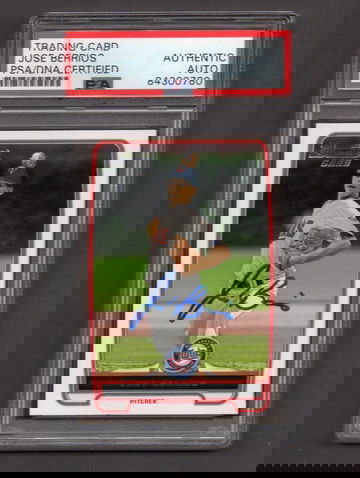 Jose Berrios Signed Autographed 2013 Bowman Draft #16 RC PSA DNA COA