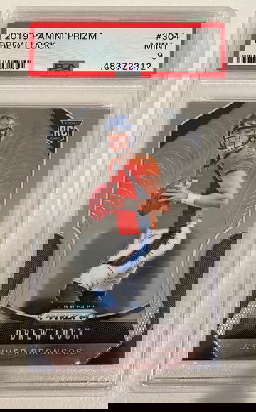 2019 Psa 9 drew lock prizm 