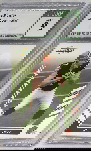 2007 Score #355 Joe Thomas Rookie Card CSG 9