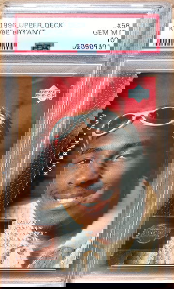 1996-97 Upper Deck #58 Kobe Bryant Rookie 💎 PSA 10 Gem Mint 💎 New Label
