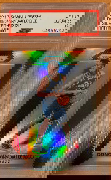 Donovan Mitchell 2017 Prizm Silver PSA 10 GEM MINT