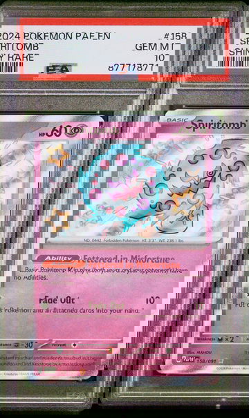 2024 Paldean Fates - Paf En English Spiritomb #158 PSA 10