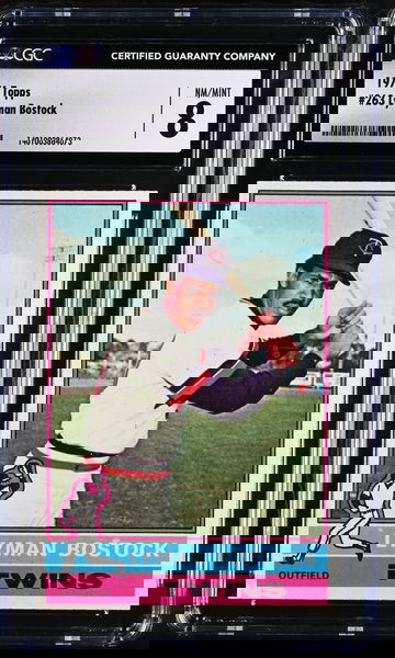 1976 Topps Lyman Bostock Rookie #263 CGC 8 P1370