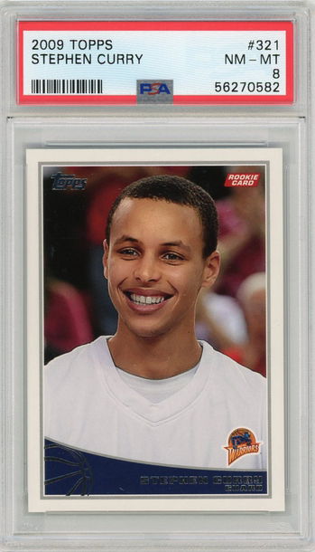 2009 Topps Stephen Curry PSA 8