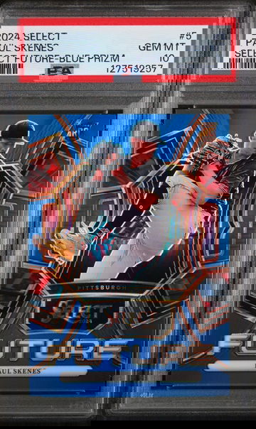 2024 Panini Select Select Future Blue Prizm Paul Skenes #5 /49 PSA 10