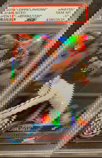 2018 Topps Chrome Update Juan Soto RC /250 PSA 10