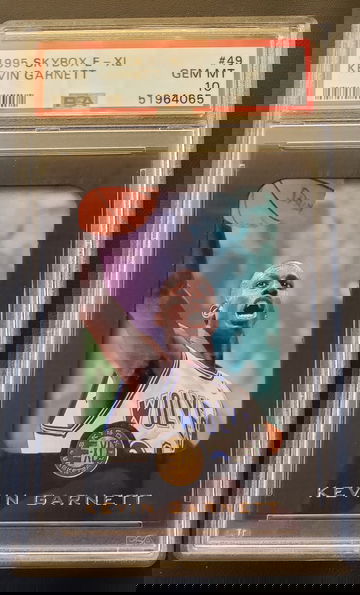 1995-96  Skybox EXL  #49 Kevin Garnett  RC PSA 10 GEM MT