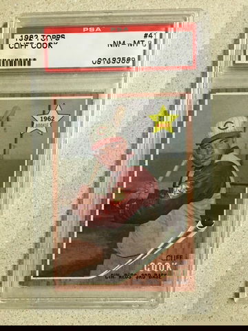 1962 Topps #41 Cliff Cook PSA 8 NM-MT REDS