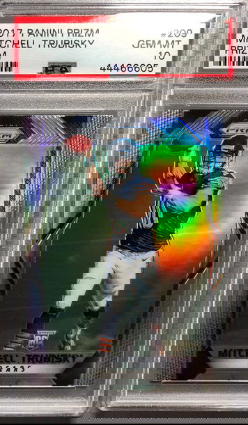 2017 Prizm Mitchell Trubisky Silver Rookie PSA 10