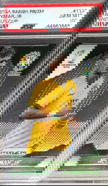 2014 Prizm World Cup Neymar Jr. Rookie RC #112 PSA 10 GEM MT