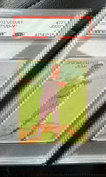 1933 goudey dizzy Dean Psa 2 