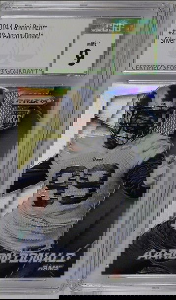 2014 Prizm Aaron Donald Silver Prizm Rookie Card CSG 9 Mint