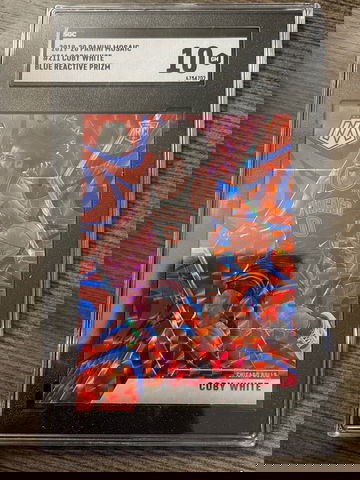 2019 Panini Mosaic Coby White Blue Reactive SGC 10