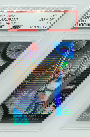 2007-08 Topps Finest Kevin Durant Blue /199 PSA 10