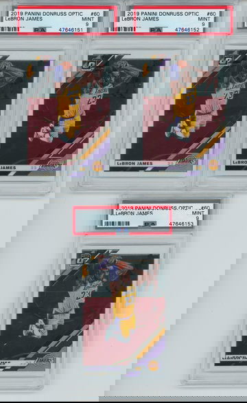 LeBron James Optic 2019 Base LOT OF 3