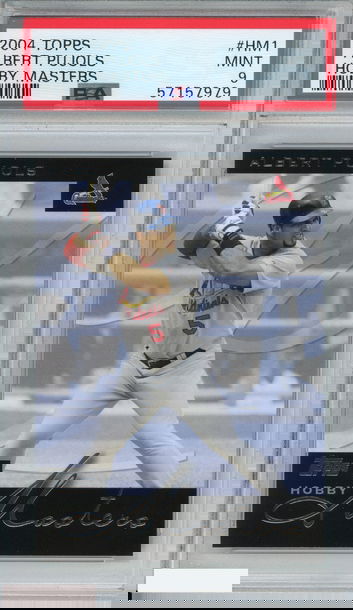 2004 TOPPS HOBBY MASTERS ALBERT PUJOLS #HM1 ST. LOUIS CARDINALS PSA 9 POP 1