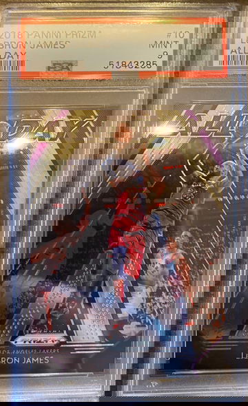 2018 prizm lebron james all day psa 9