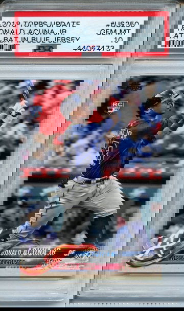 2018 Topps Update Ronald Acuna Jr #US250 PSA Gem Mint 10