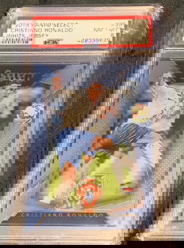 2015 Panini Select Cristiano Ronaldo White Jersey PSA 8