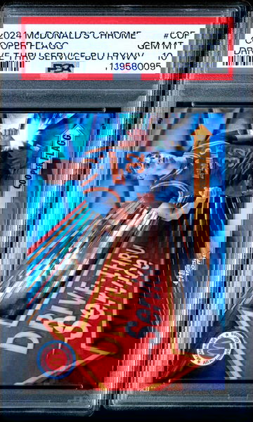 Cooper Flagg 2024 Topps Chrome Mcdonald's All American Drive Thru Service Blu Rywv #COF PSA 10