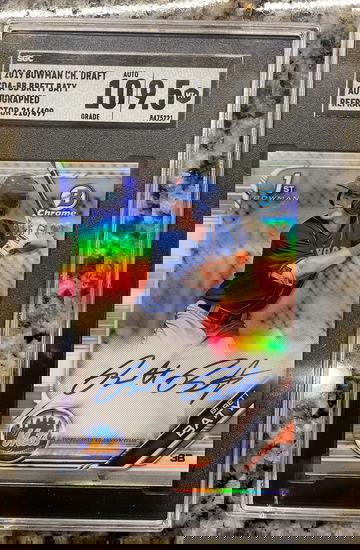 2019 Brett Baty Bowman chrome draft refractor auto