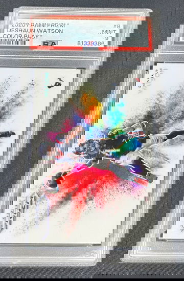 2020 Deshaun Watson Panini Prizm Color Blast PSA 9 #8 SP Texans Rainbow