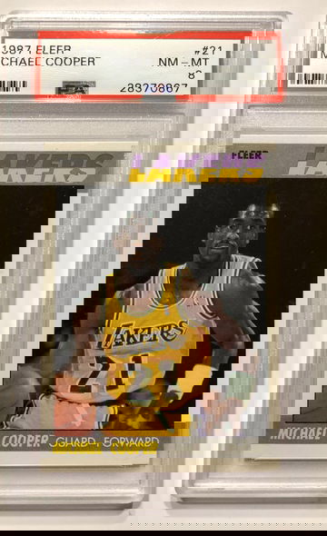 1987 Fleer Michael Cooper PSA 8 #21