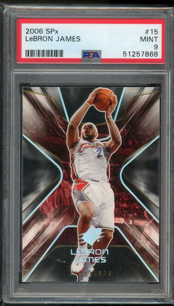 2006 SPx Lebron James PSA 9