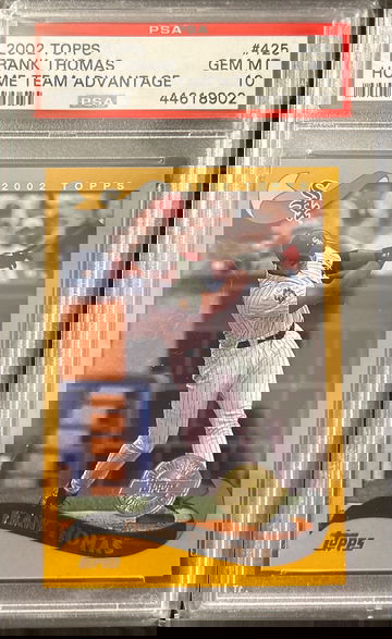 2002 Topps Frank Thomas Home Team Advantage #425 PSA 10