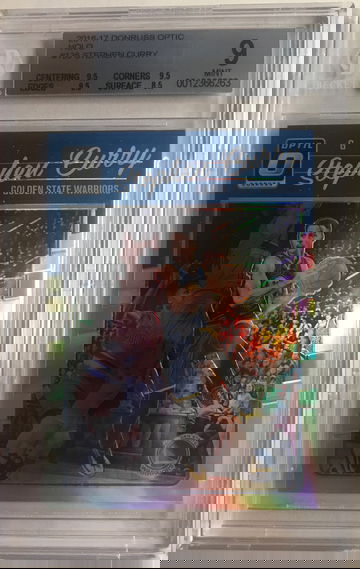 2016-17 Donruss Optic Stephen Curry Holo 9 Mint 