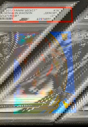 DESHAUN WATSON 2017 SELECT BLUE PRIZM /149 #16 PSA 10