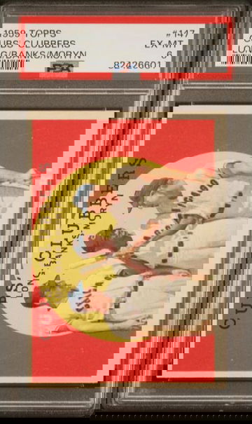 1959 Topps Cubs' Clubbers (Long/Banks/Moryn) #147 PSA 6 [BL-3.43]