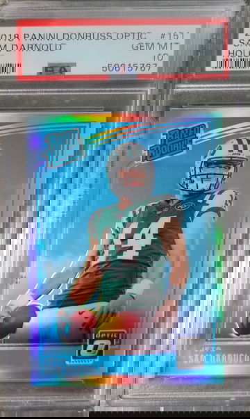 2018 Donruss Optic Sam Darnold Holo PSA 10