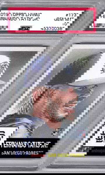 Fernando Tatis Jr. Topps living set rookie psa 10