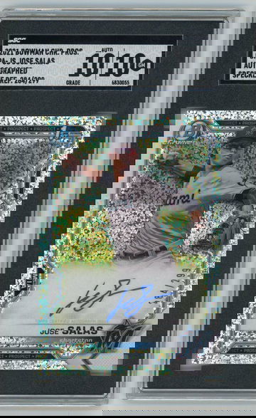 2021 Bowman Jose Salas Chrome 1st Speckle Auto #284/299 SGC GEM MINT 10 