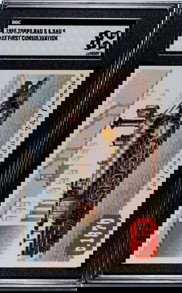 1955 Topps Rails & Sails #33 First Consolidation SGC 8 NM/MT