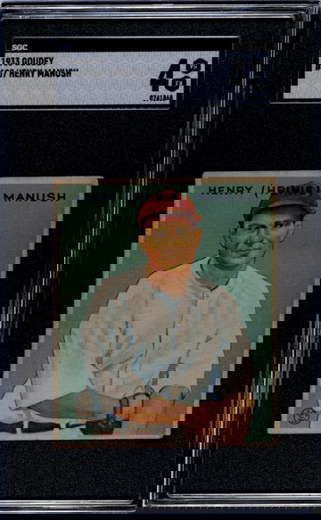 1933 Goudey Heinie Manush SGC 4
