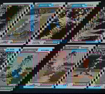 1974-75 Topps Los Angeles Dodgers Lot of 12 Tommy John Steve Garvey 🔥⚾🔥⚾