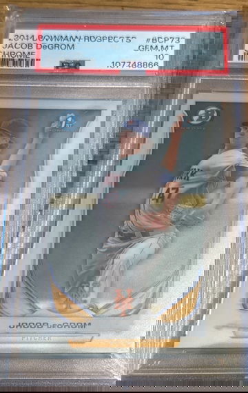 2014 Bowman Chrome Jacob DeGrom PSA 10