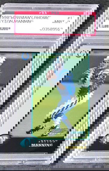 1998 Bowman Chrome #1 Peyton Manning Rookie RC PSA 9 Mint