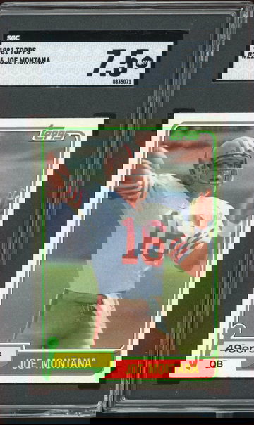 1981 Topps Joe Montana rc SGC 7.5