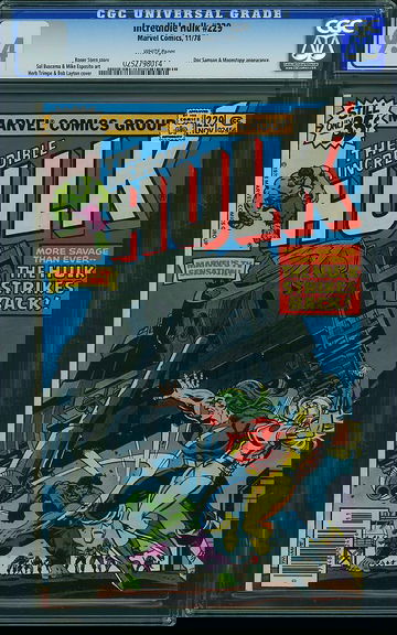 INCREDIBLE HULK #229, CGC 9.4 NM