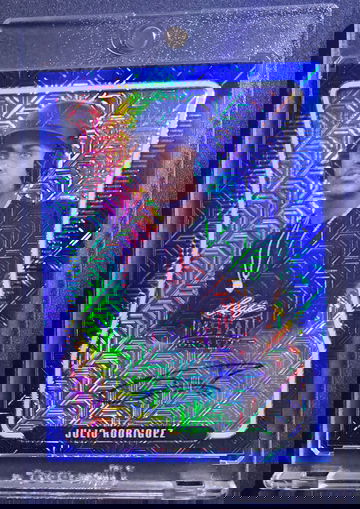 VERY Rare JULIO RODRIGUEZ #5/10 Blue Mojo Auto Rookie RC🔥 Leaf Metal Draft 2020